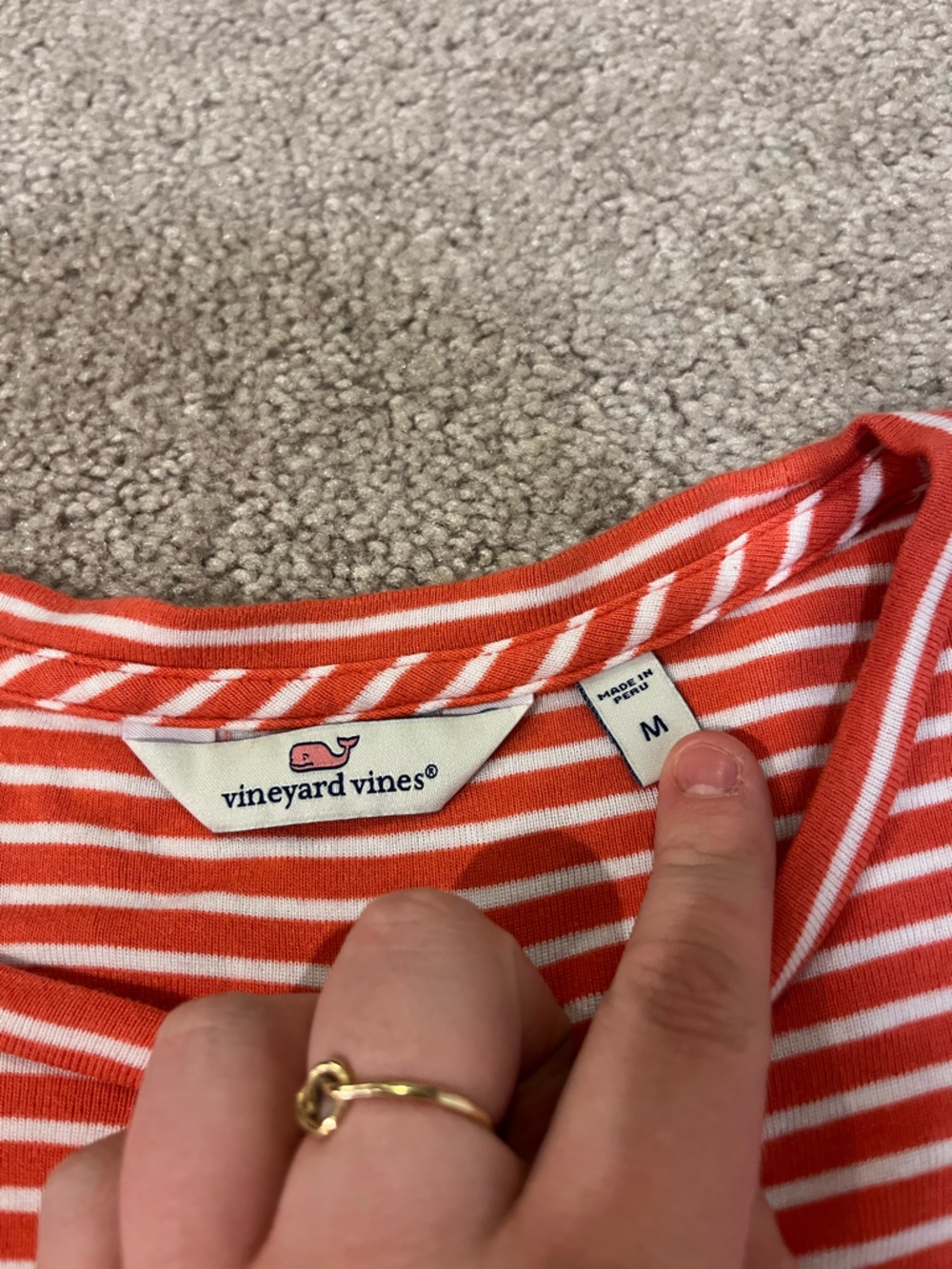 Vineyard Vines Pima Cotton Striped Simple Crewneck Tee - Picture 7 of 9